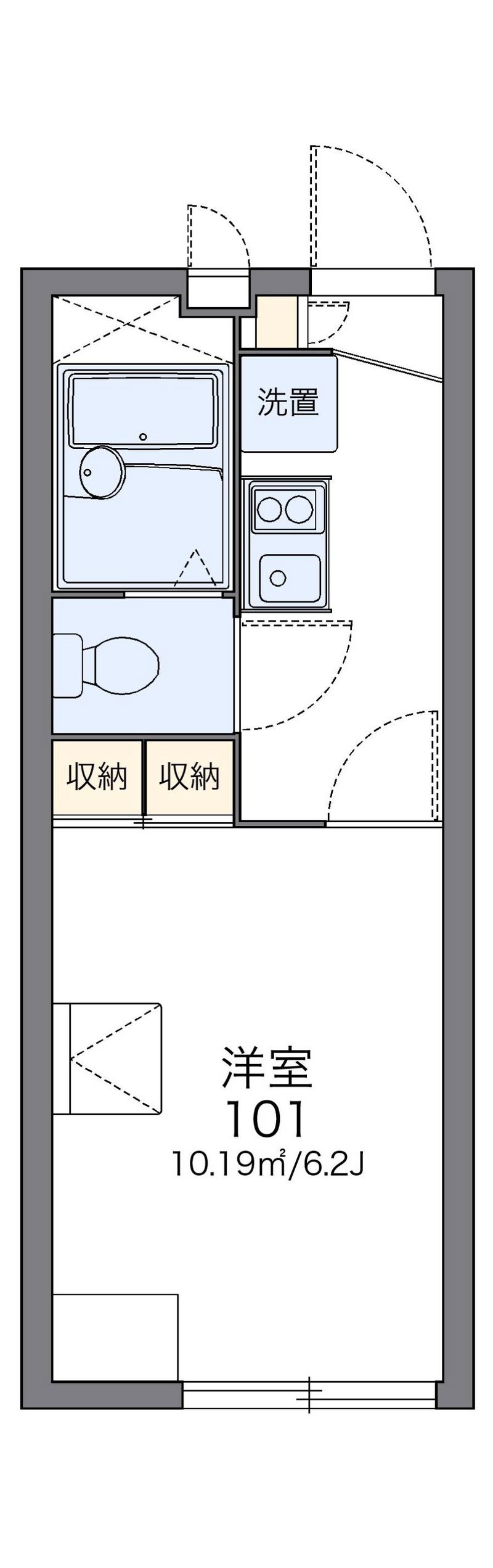 レオパレスユーアイ 間取図