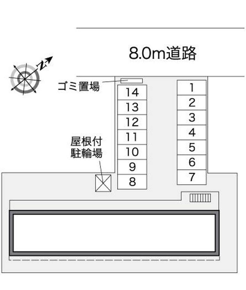 レオパレス新琴似６条 配置図