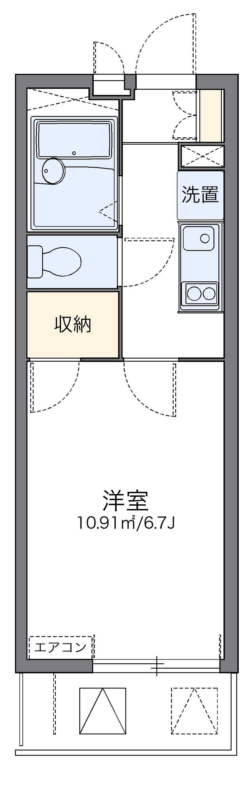 レオパレス並木 間取図