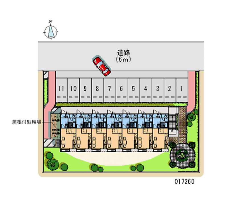 レオパレス１４１ 月極駐車場