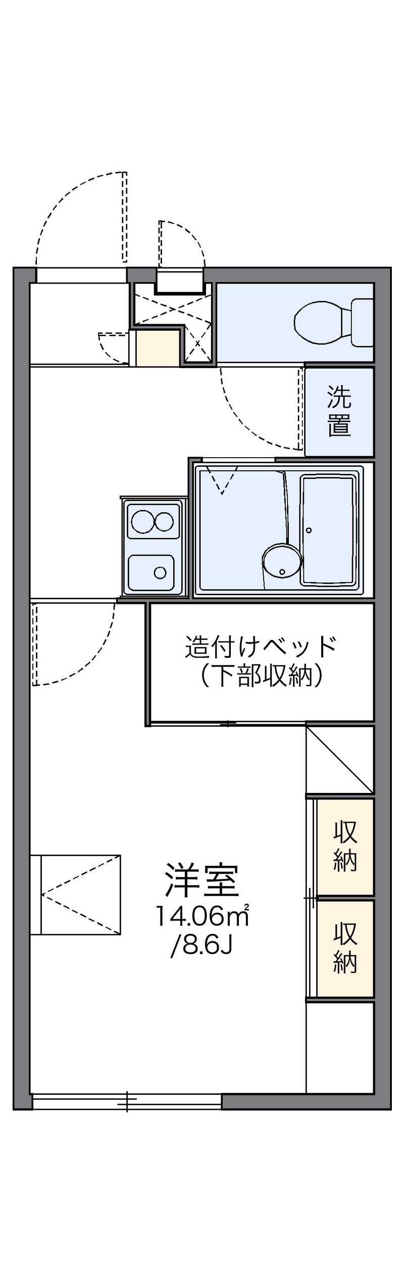 レオパレス木屋 間取図
