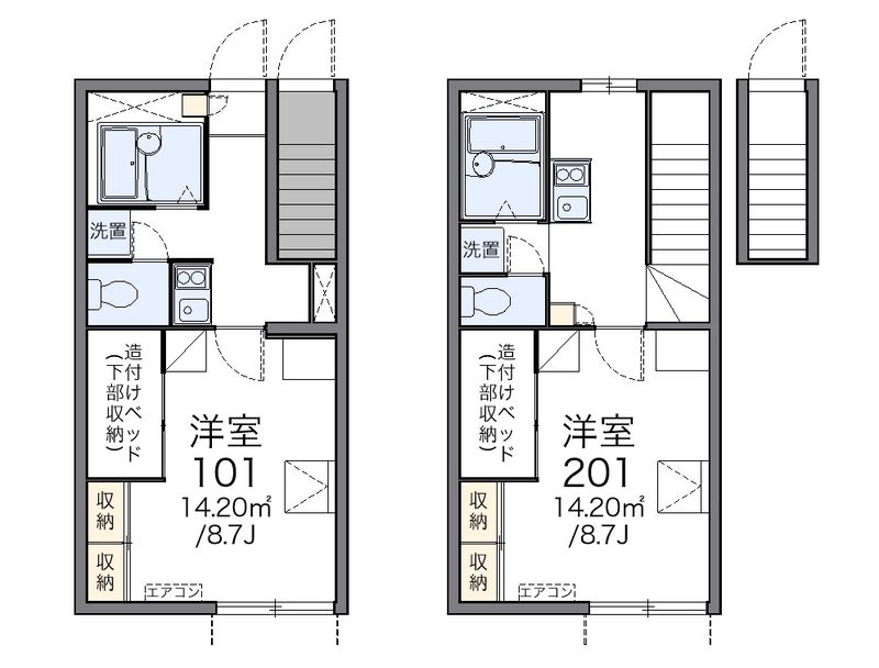 レオパレスフルールⅡ 間取図