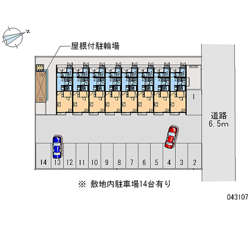 43107 Monthly parking lot