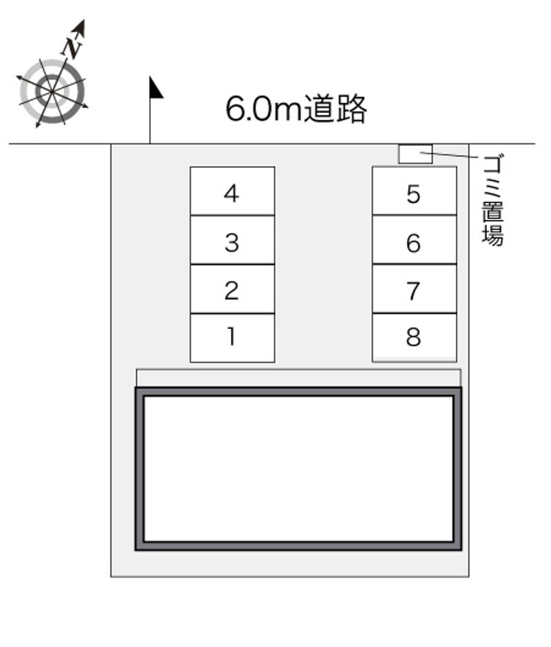 レオパレスＭｉｌｋｙ　Ｗａｙ 配置図