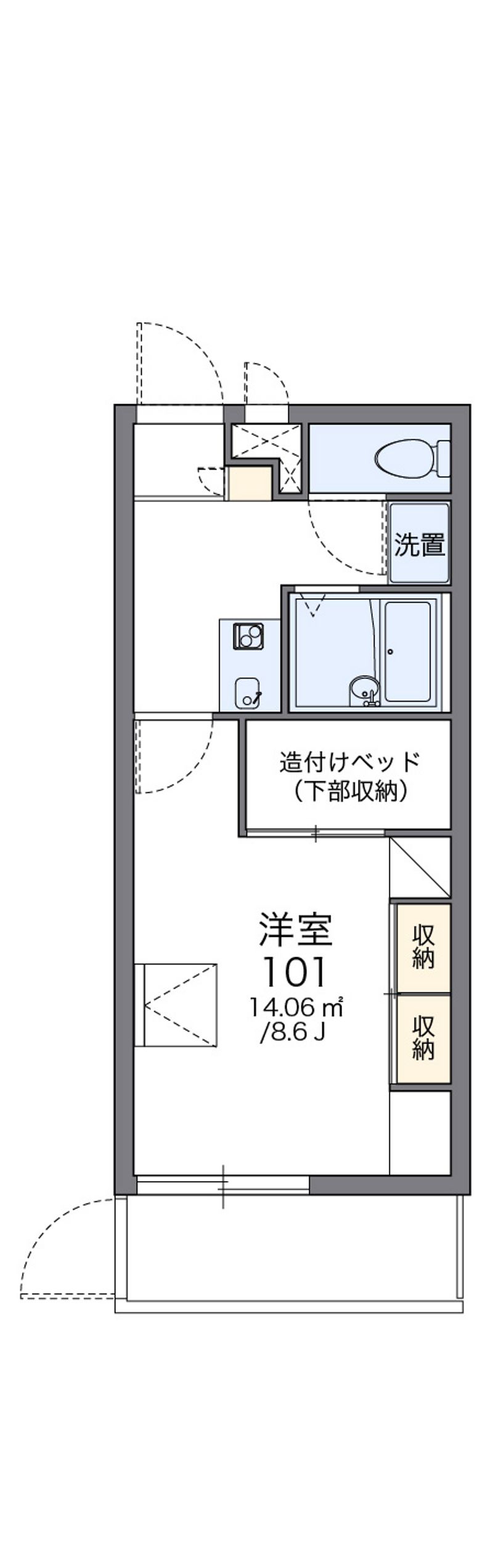 レオパレスＦＬＯＲＩＡⅣ 間取図