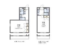 レオパレス鷺目 間取り図