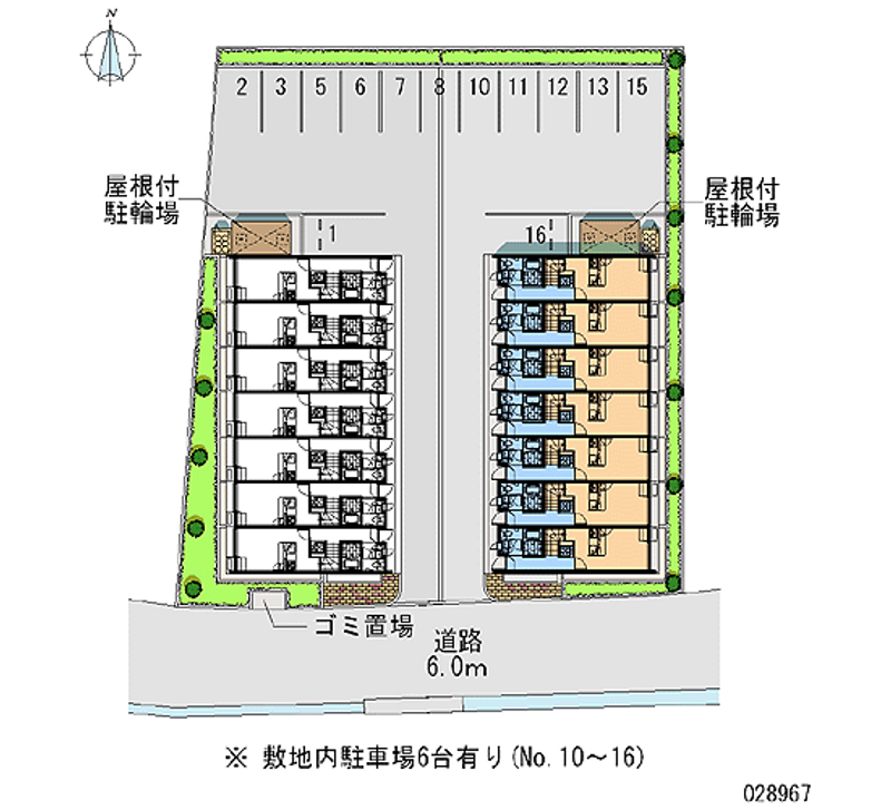 レオパレスアソシエ 月極駐車場