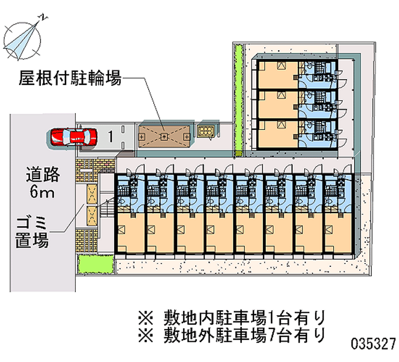 レオパレスラ　ティーダ 月極駐車場