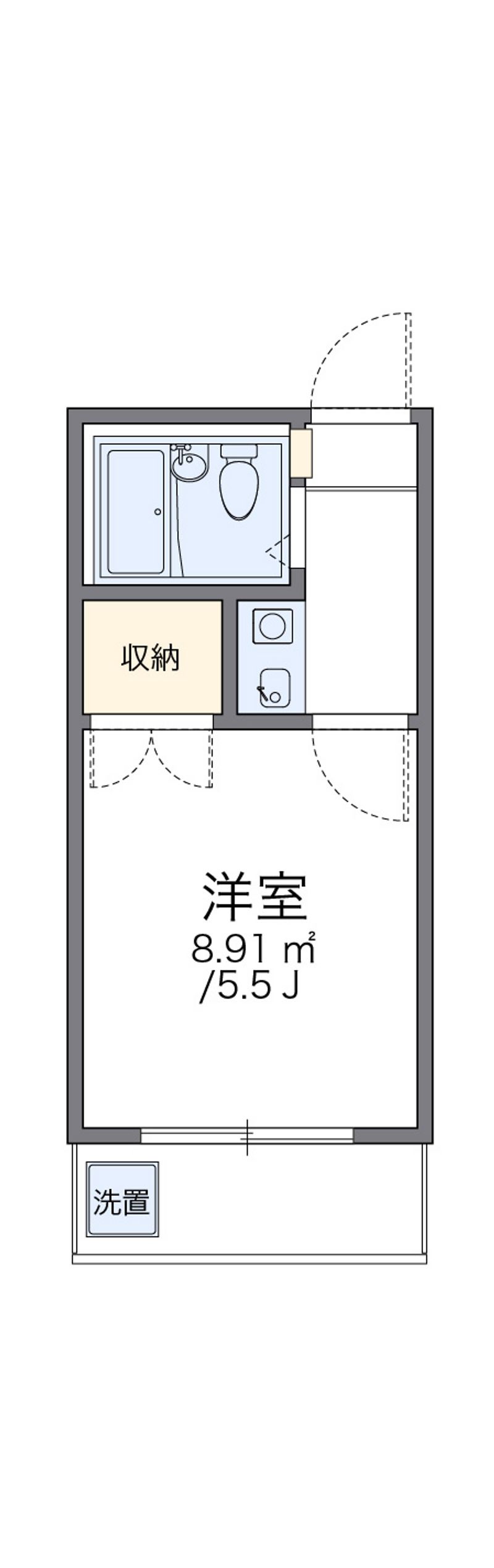 レオパレス蒲田 間取図