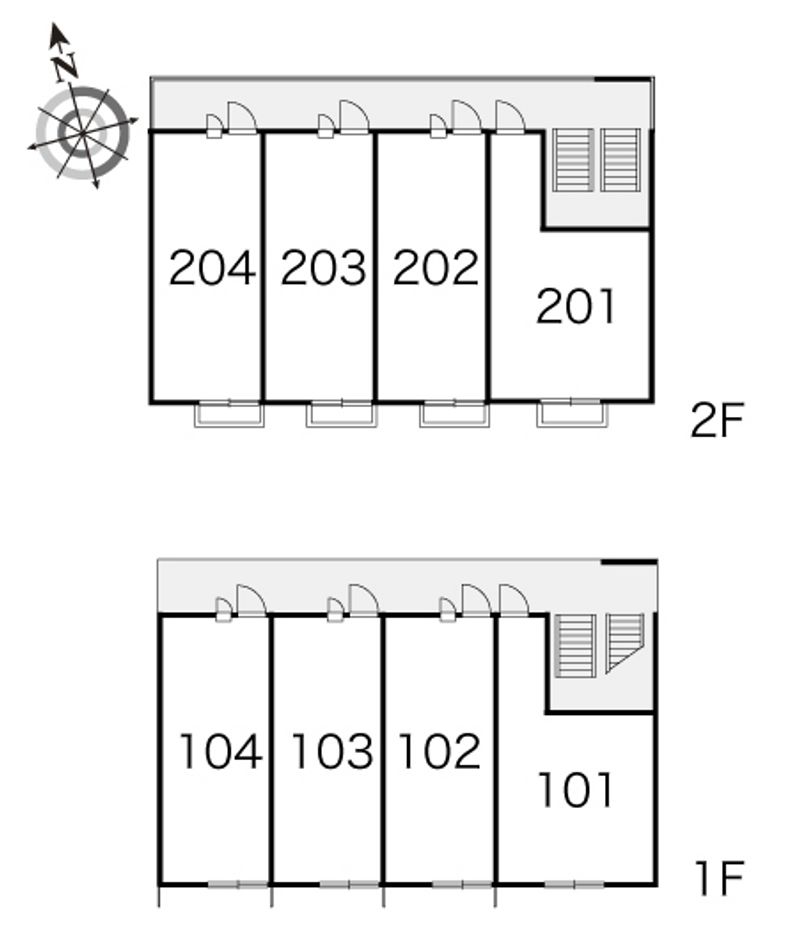 レオパレスさくら 間取配置図