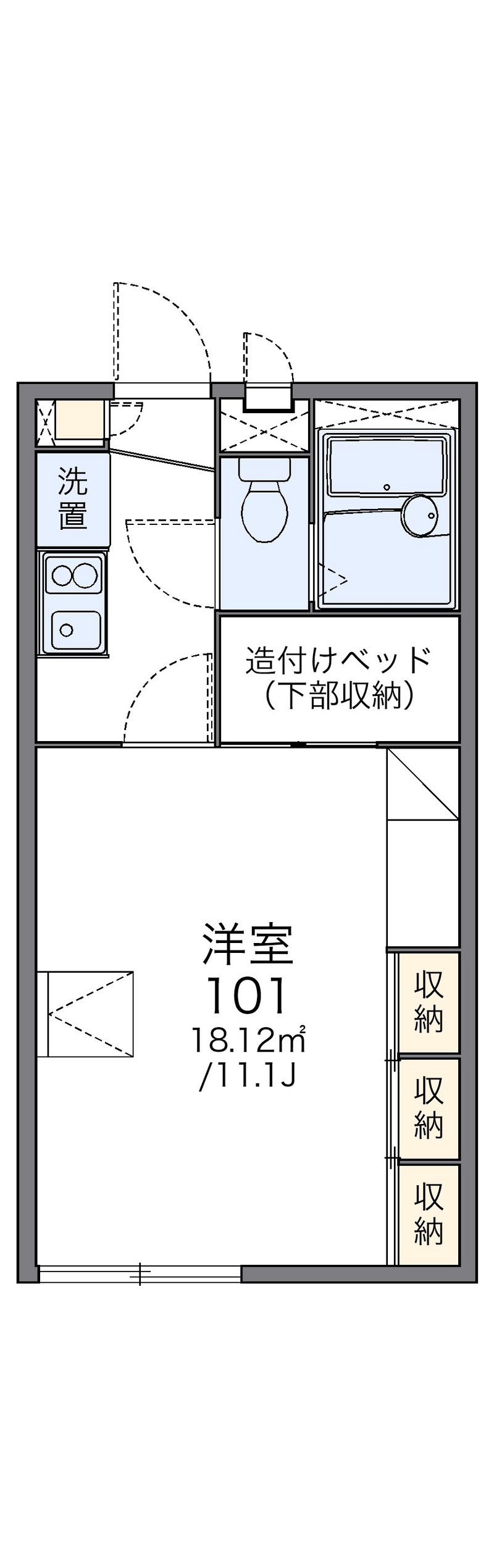 レオパレススカイハイツ 間取図