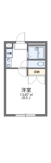 レオパレスレインボー 間取り図