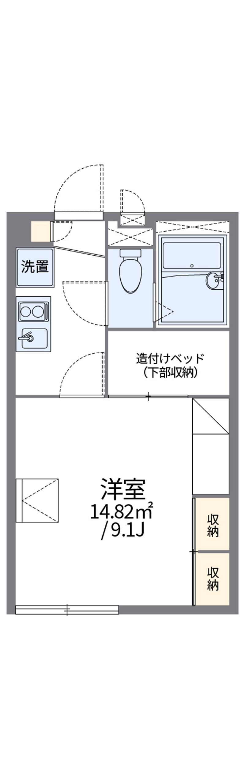 レオパレスレイン 間取図