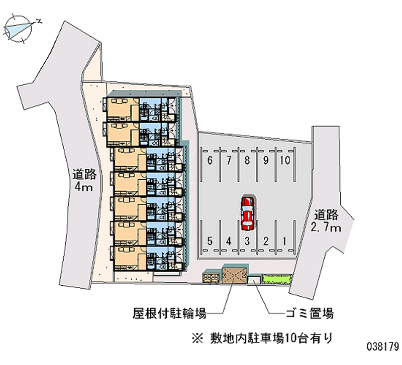 レオパレスサン　ヒル 月極駐車場