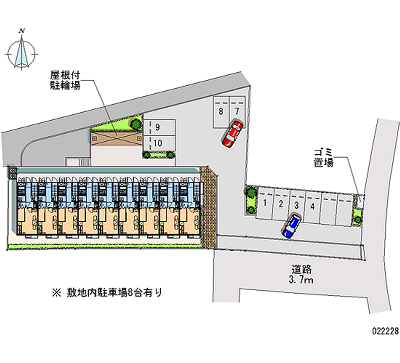 22228月租停車場