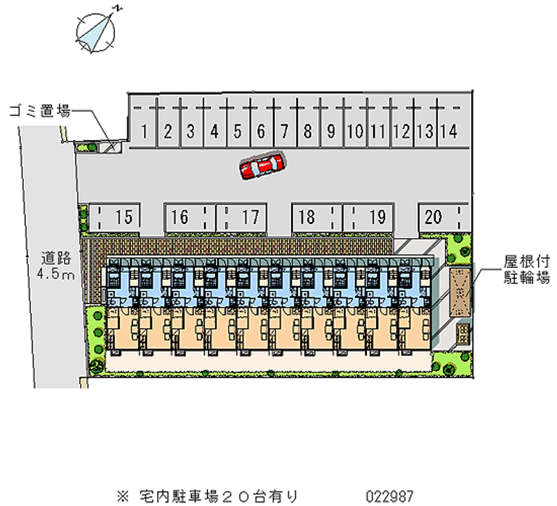 22987 bãi đậu xe hàng tháng