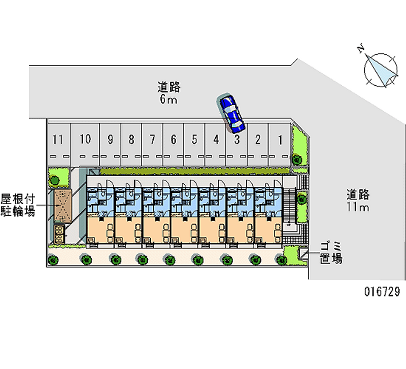 16729 Monthly parking lot