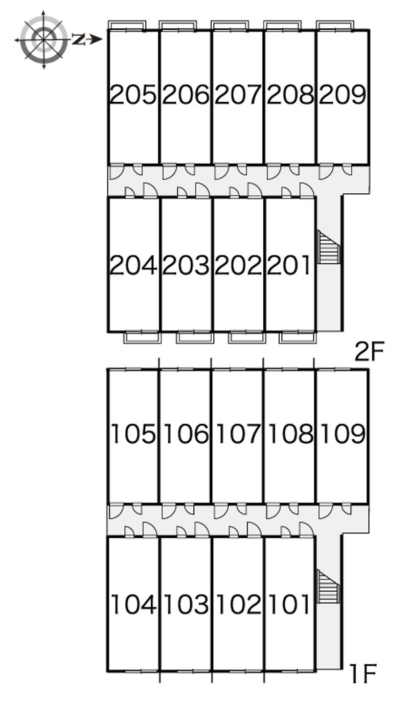 レオパレスＵＣＨＩＤＡ 間取配置図