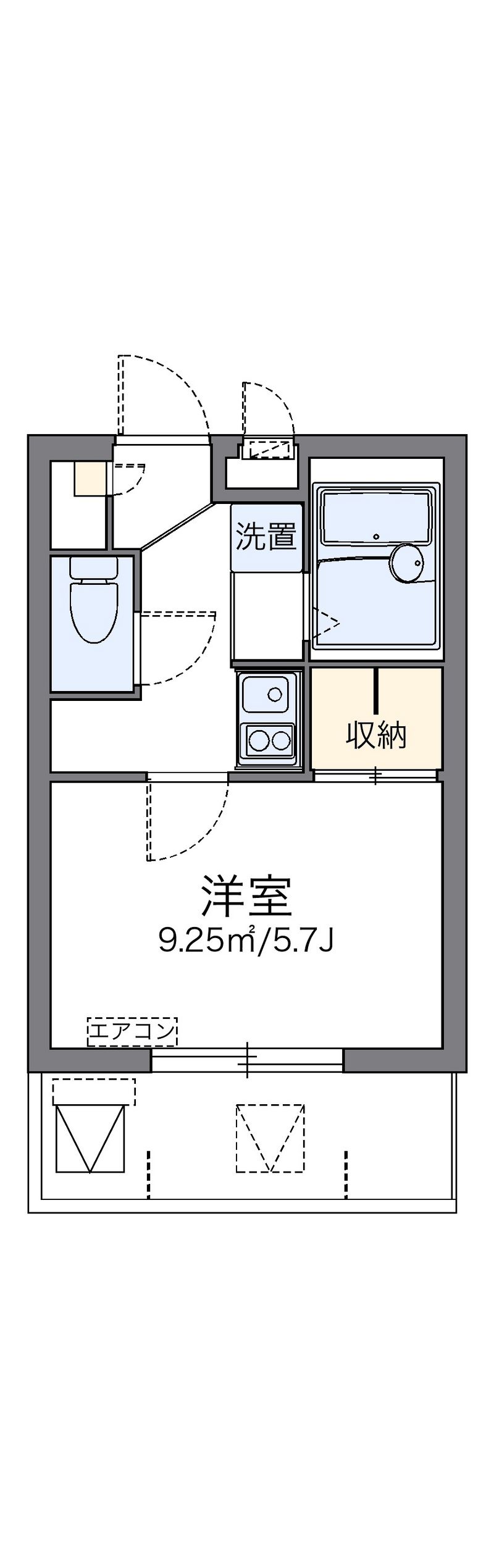 レオパレスＢＡＹＳＩＤＥ　那覇 間取図