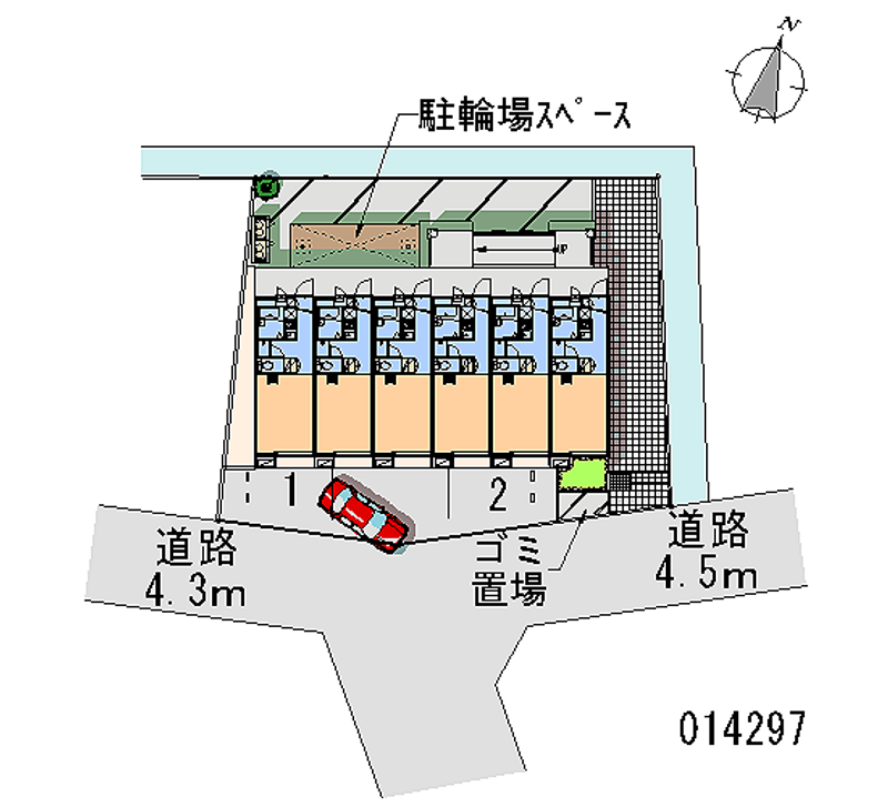レオパレスディアコート 区画図