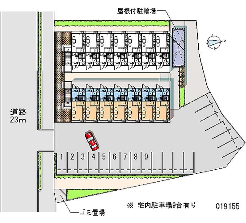 レオパレスニュー八千代 月極駐車場