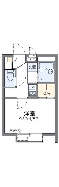 レオパレスニ中前一 間取り図