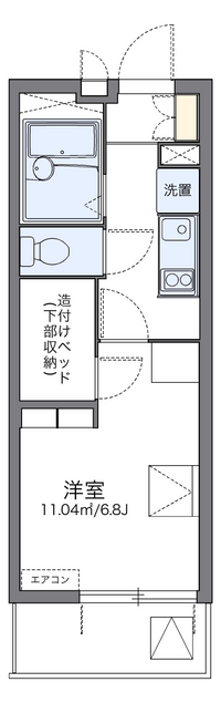 レオパレスウィステリア　Ⅱ 間取り図