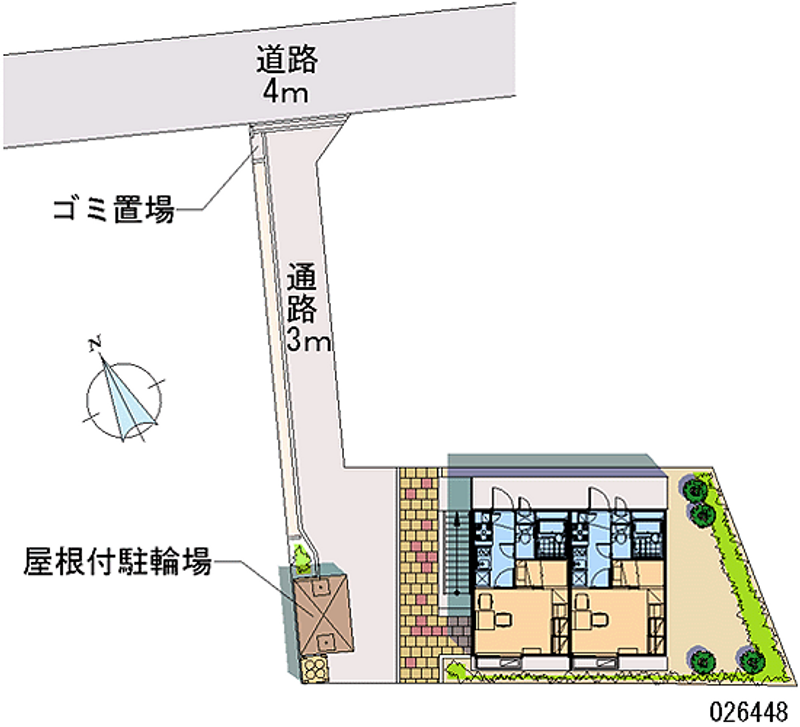 レオパレス鶴見東台 区画図