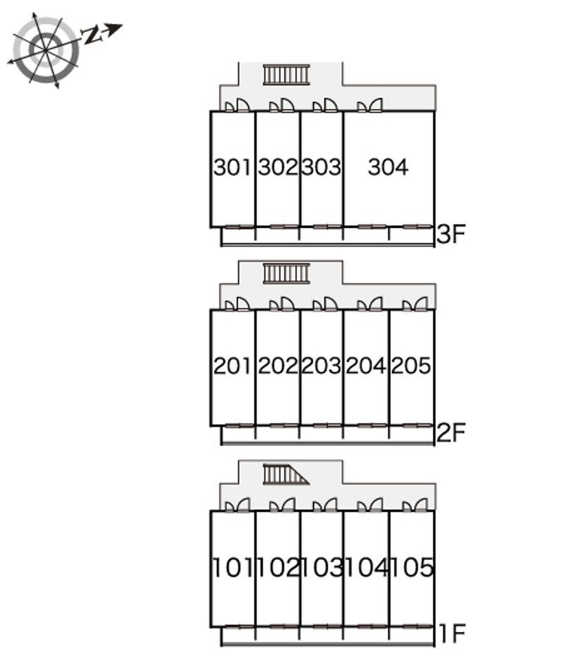 レオパレスプレミエ　エトワール 間取り配置図