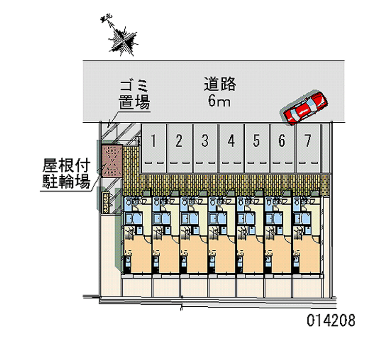 14208 bãi đậu xe hàng tháng