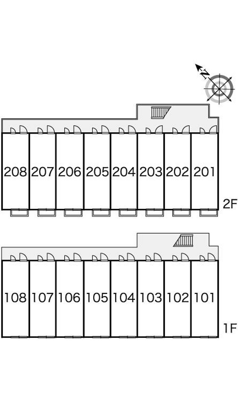 レオパレス三ヶ根Ａ 間取り配置図