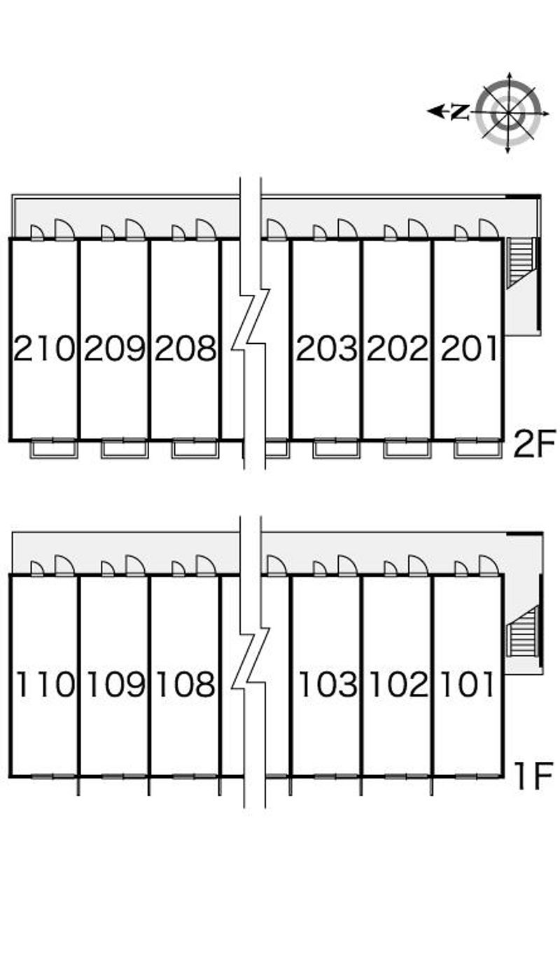 レオパレス愛燦館 間取り配置図