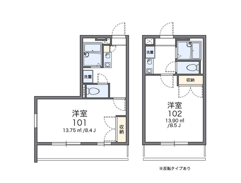 レオパレストーワⅢ 間取図