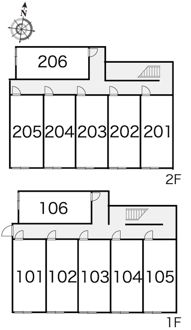 レオパレスアカシア 間取配置図