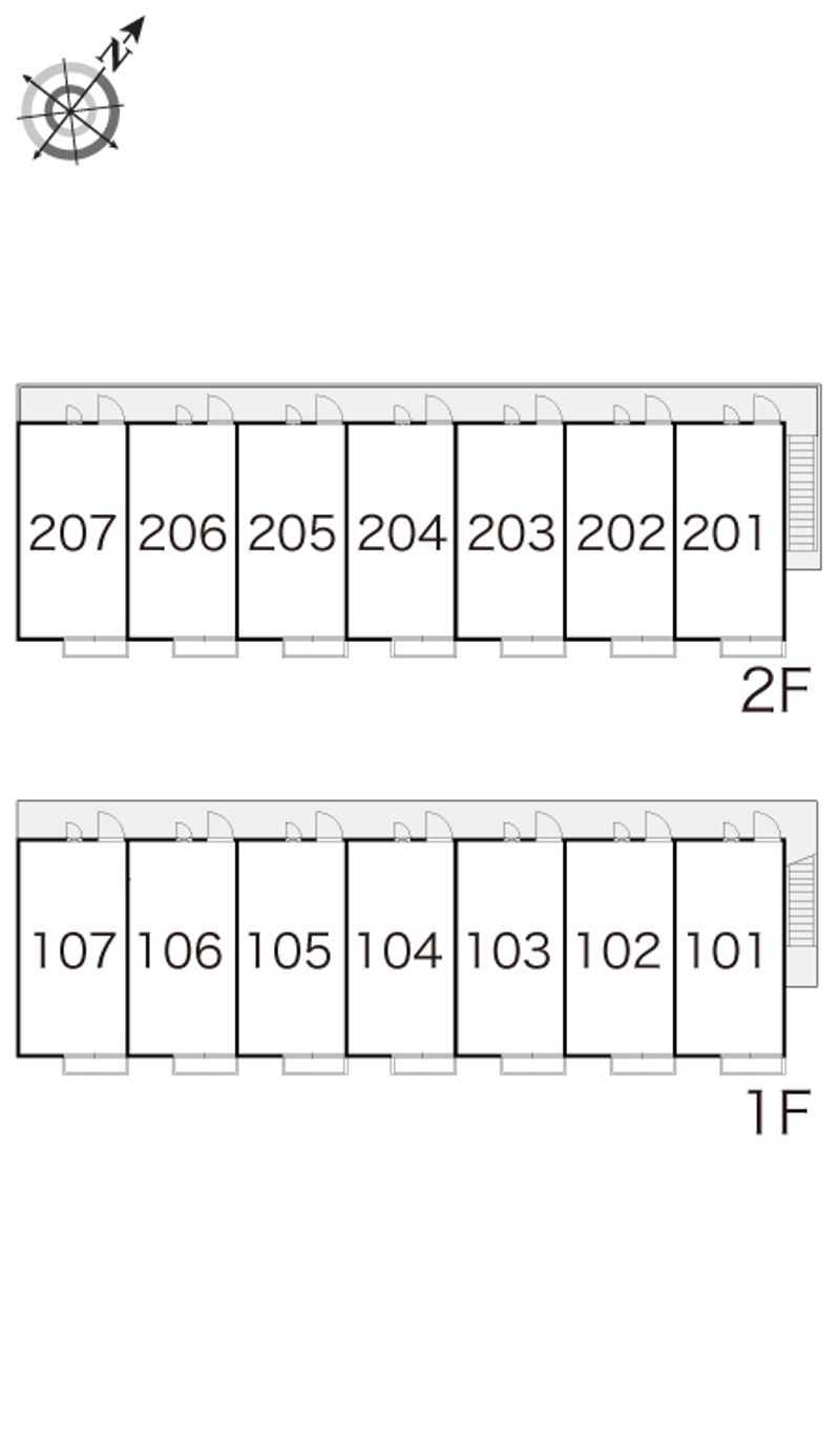 レオパレスロゼ 間取配置図