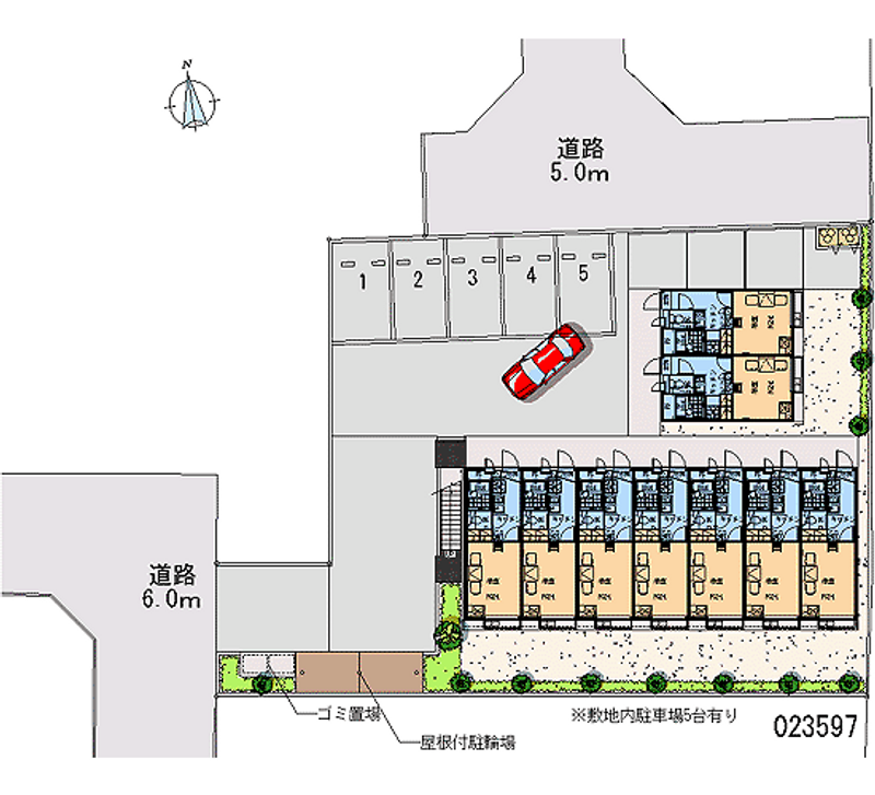 レオパレスＷＥＳＴＩＮ 月極駐車場