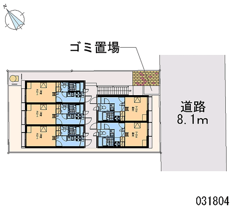 レオパレス杉壱番館 区画図