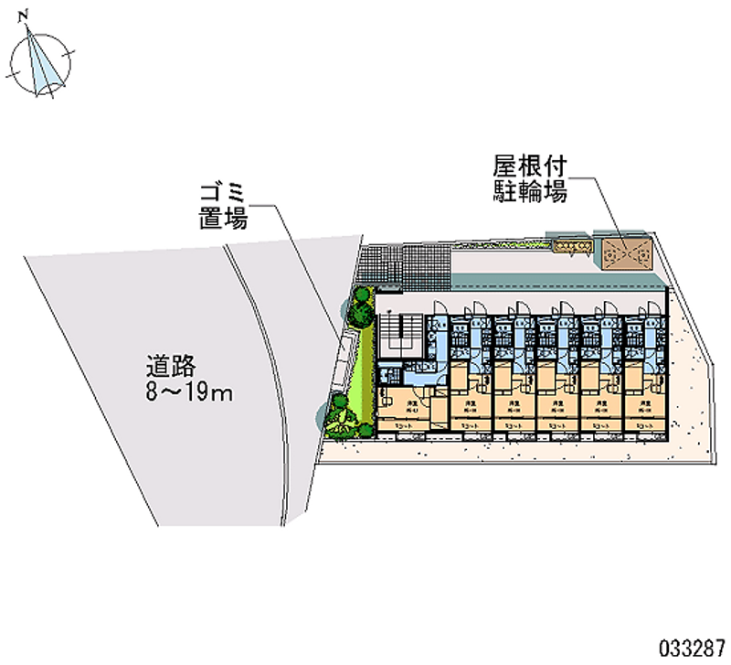 レオパレスステーションプラザⅡ 区画図