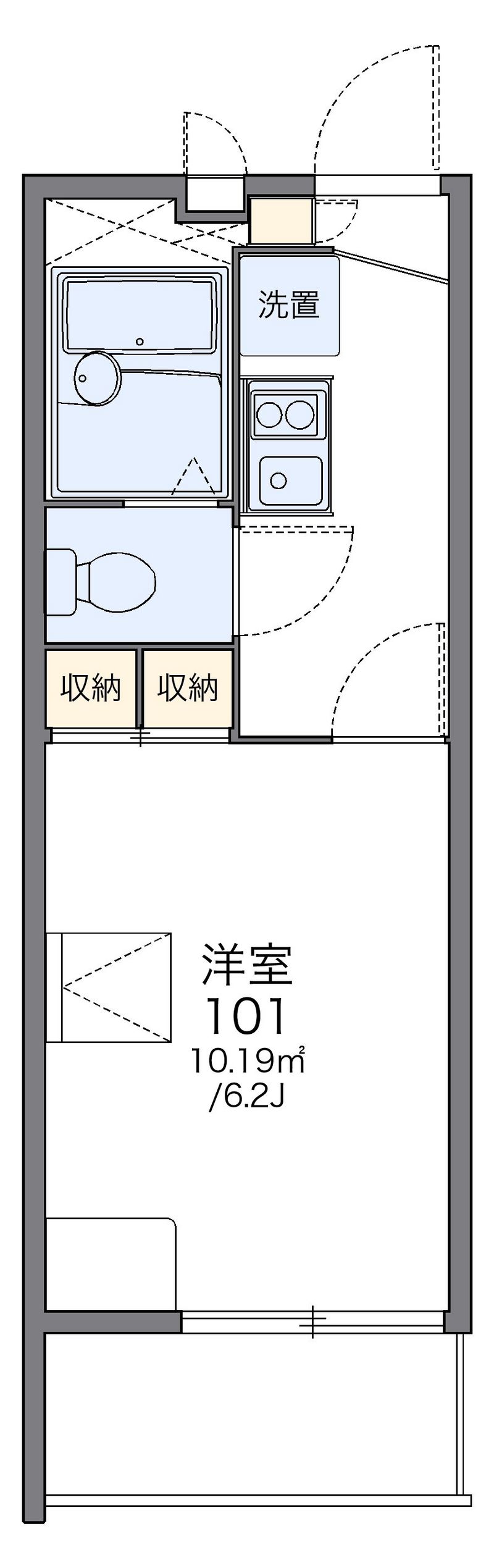 レオパレスドリームⅡ 間取図