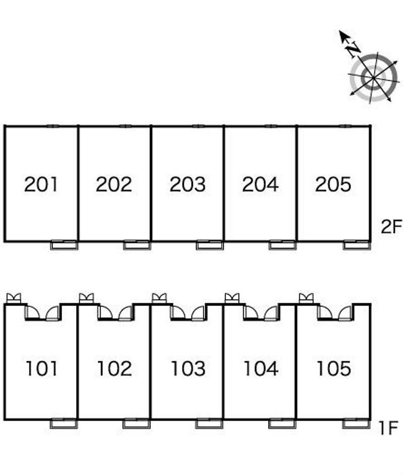 レオパレスパワーハウス 間取り配置図