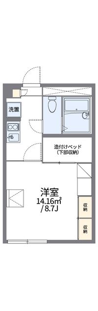 レオパレス木野 間取り図