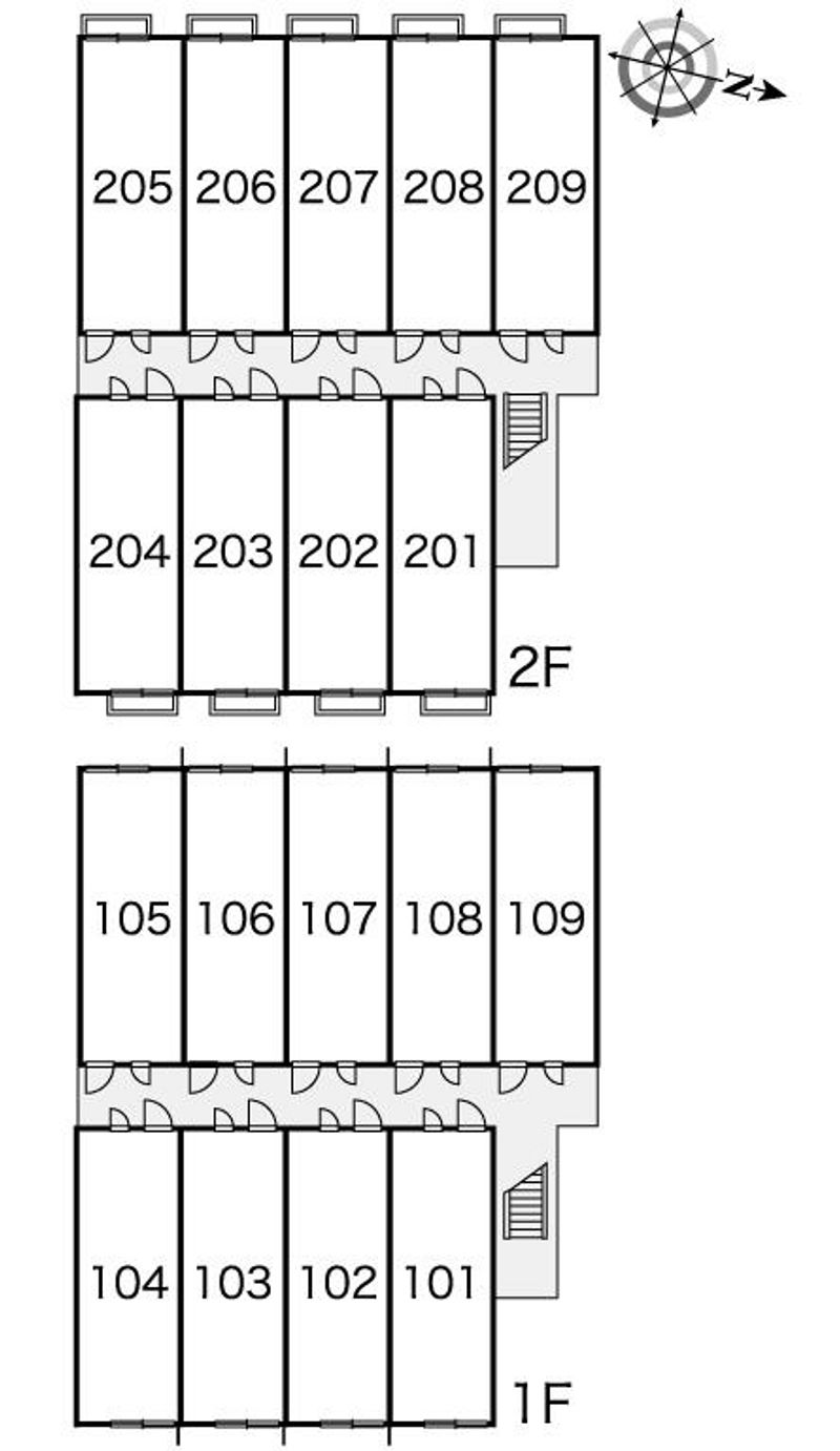 レオパレスヒロ 間取配置図