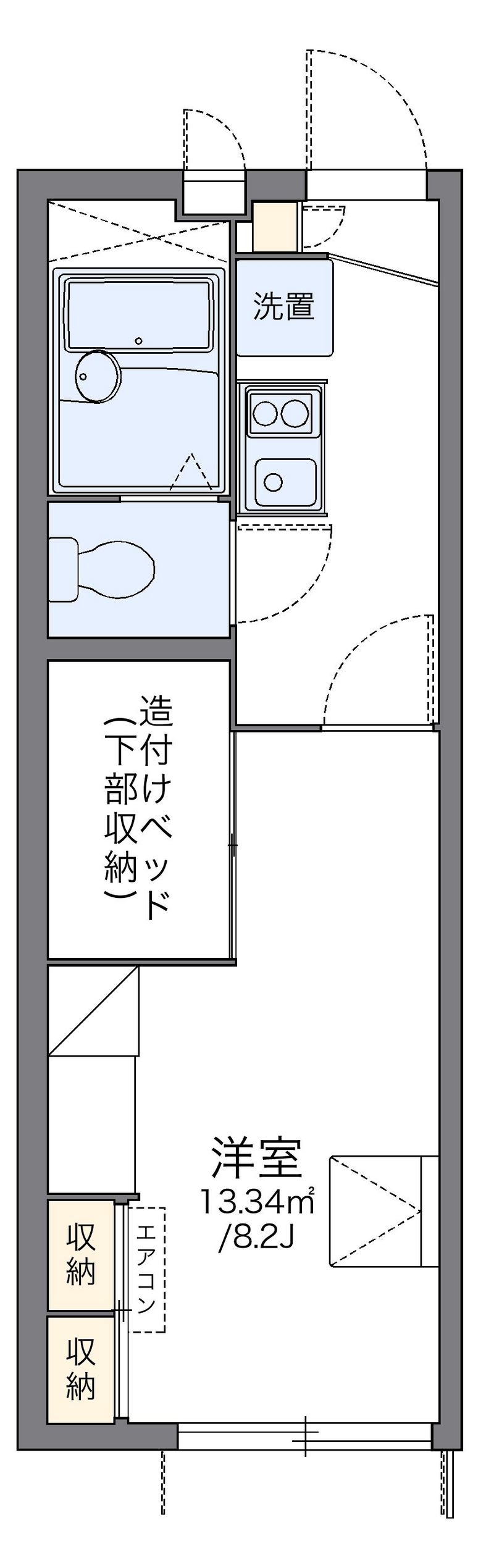 レオパレスこまつ 間取り