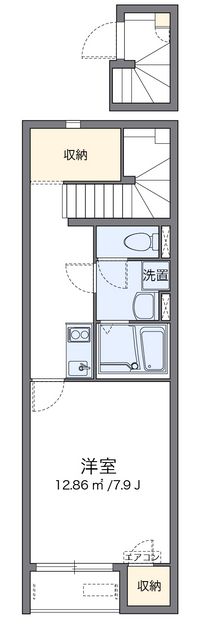 クレイノＯＤＡＩ　ＹＯＵ 間取り図