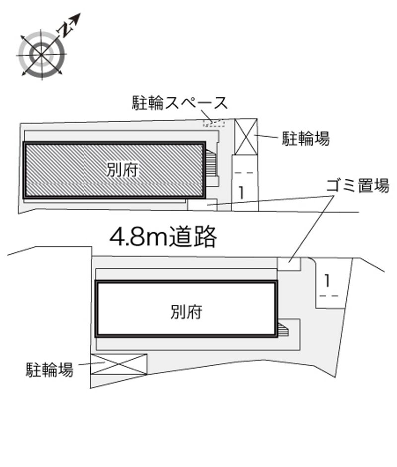 レオパレス別府Ⅰ 配置図