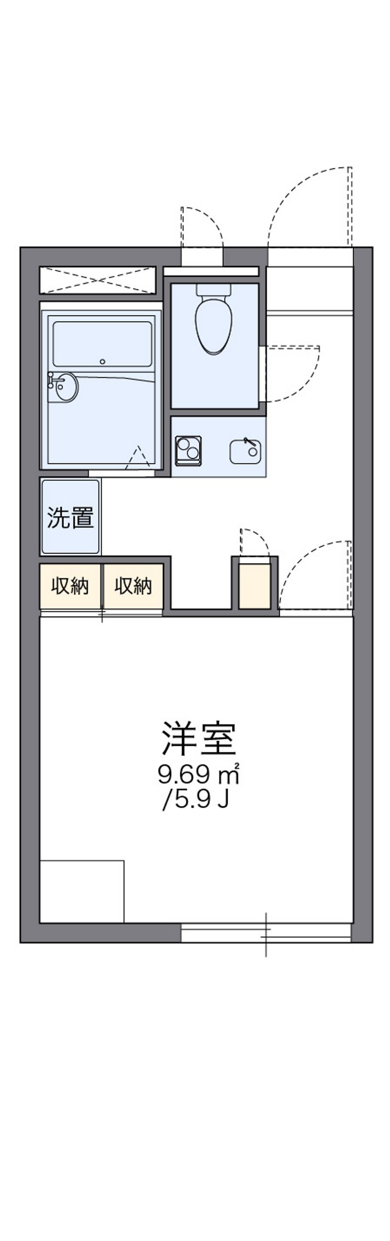 レオパレスパルク 間取図