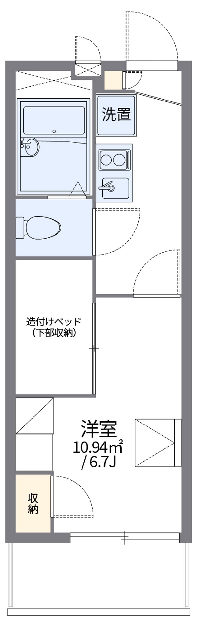 レオパレス西京 間取図