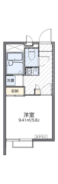 レオパレスフォレスト 間取り図