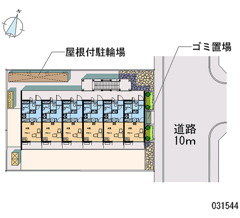 レオパレスあおぎり 区画図