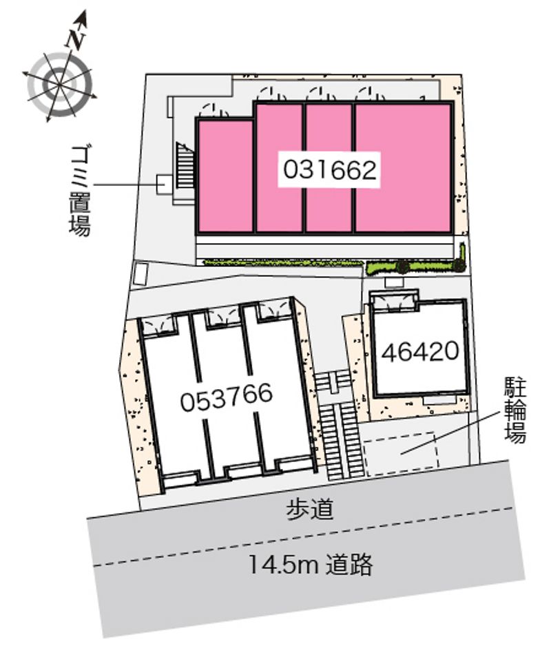 レオパレスクレール籠池 配置図